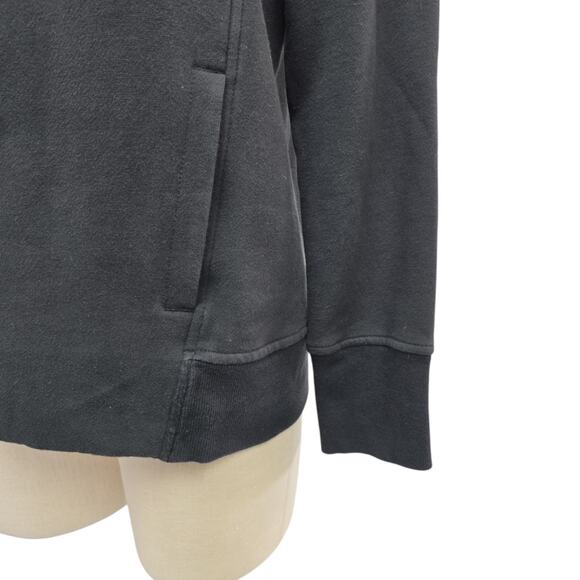 Lululemon Pullover Crewneck Sweatshirt P30416 Faded Black Size 4 Kangaroo Pocket - Picture 9 of 9